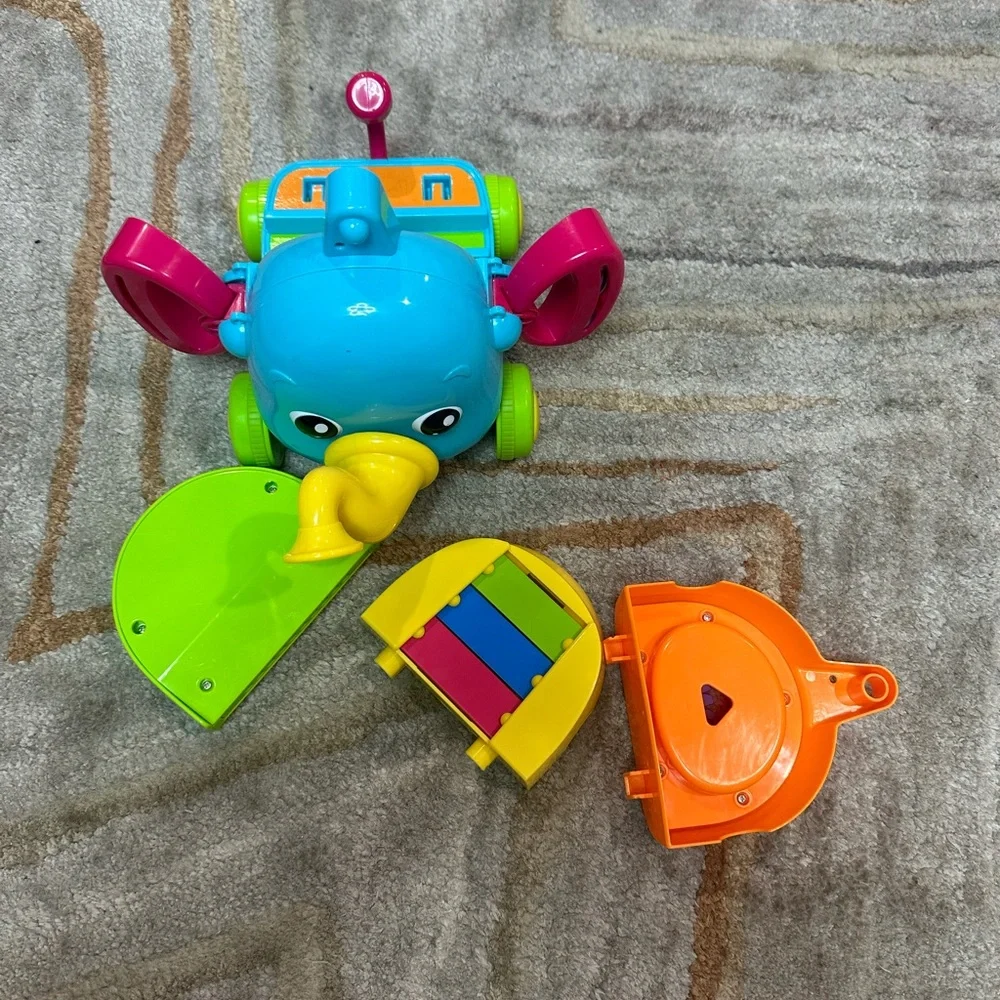 Toomies Jumbo Jamboree Colorful Elephant Pull Toy
